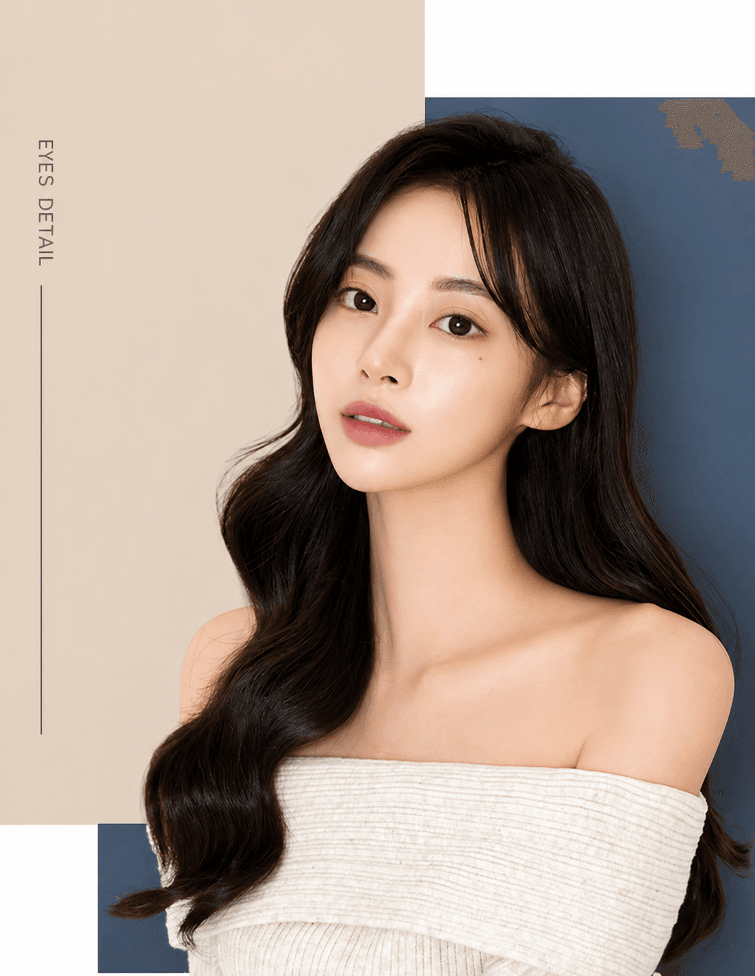 Woman highlighting natural eye shape and facial harmony